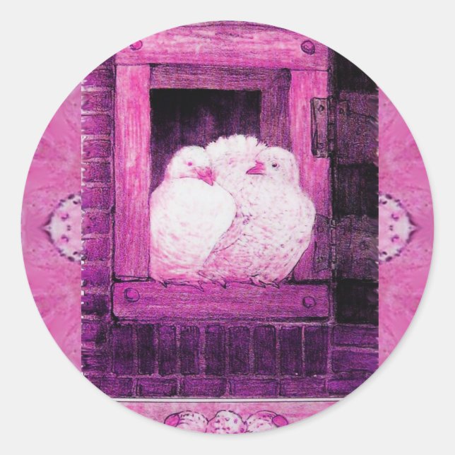 Adesivo PORTAS BRANCAS NA JANELA preto e branco (Frente)