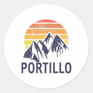 Adesivo Portillo Chile South America Ski Resort Snowboardi