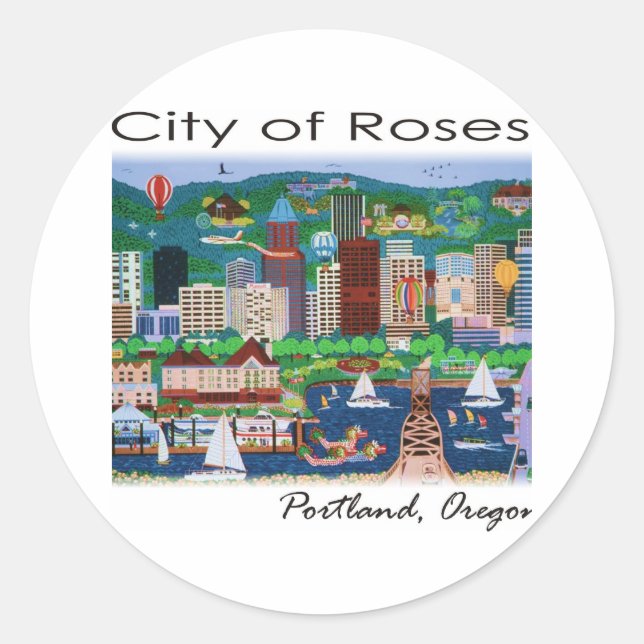 Adesivo Portland~ A cidade dos Rosas (Frente)