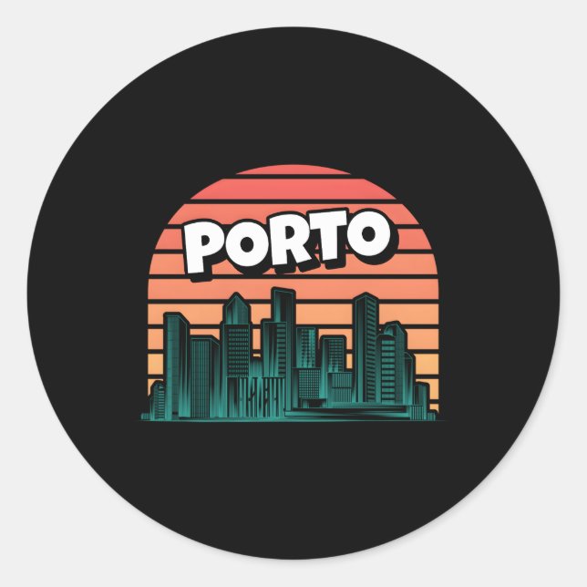 Adesivo Porto Portugal Viajante Português (Frente)