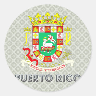 Adesivo Porto Rico Casaco de Armas