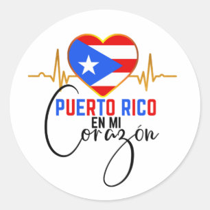 Adesivo Porto Rico en mi Corazon Puerto Rican Pride