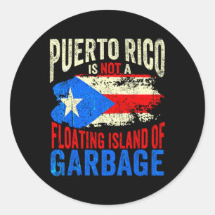 Adesivo Porto Rico Não É Uma Ilha Flutuante De Lixo