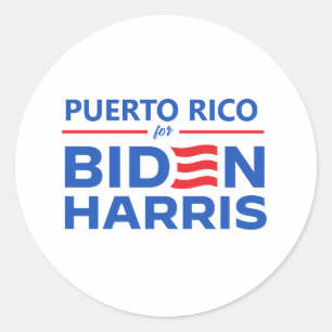 Adesivo Porto Rico para Biden Harris