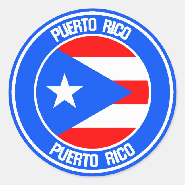 Adesivo Porto Rico Round Emblem (Frente)