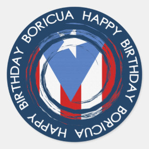 Adesivo Porto Rico : Tema da Bandeira: Aniversário Boricua