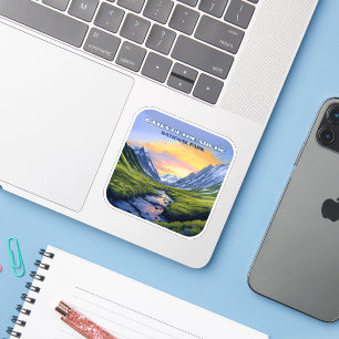 Adesivo Portos do Parque Nacional Ártico do Alasca Vintage