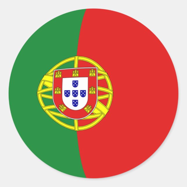 Adesivo Portugal Fisheye Flag Sticker (Frente)