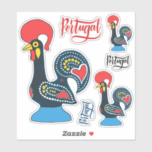 Adesivo Portugal Rooster