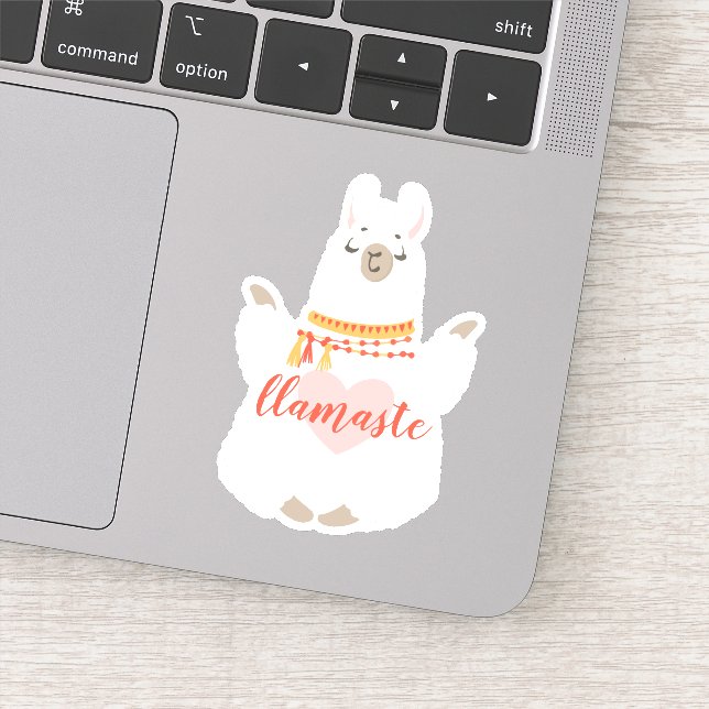 Adesivo Posição de incentivo a Llamaste Yoga (Detalhe)