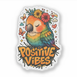 Adesivo “Positive Vibes” Parrot