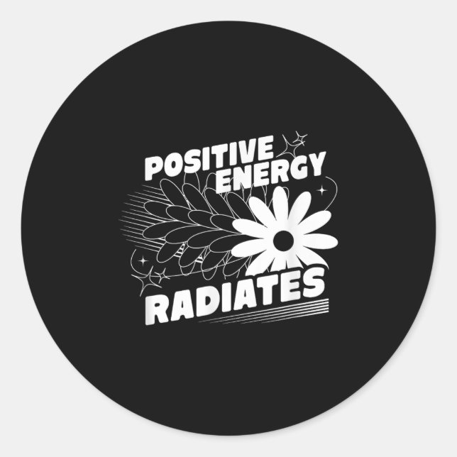 Adesivo Positivo, energia emite aspas positivas Inspirati (Frente)
