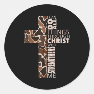 Adesivo Posso fazer todas as coisas por meio de Cristo que