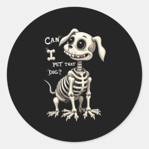 Adesivo Posso Pôr Os Presentes De Halloween Do Esqueleto D