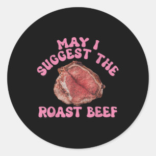 Adesivo Posso Sugerir Que A Carne De Bovino Engraçada Enve