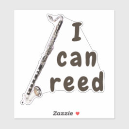 Adesivo Posso Ver: Bass Clarinet
