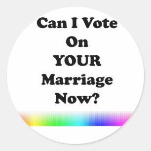 Adesivo Posso Votar Seu Casamento Agora?