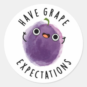 Adesivo Possuir Esperanças De Uvas, Fruta Positiva E Boni