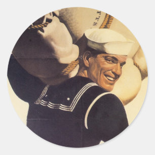 Adesivo Poster da guerra do vintage - bastante as