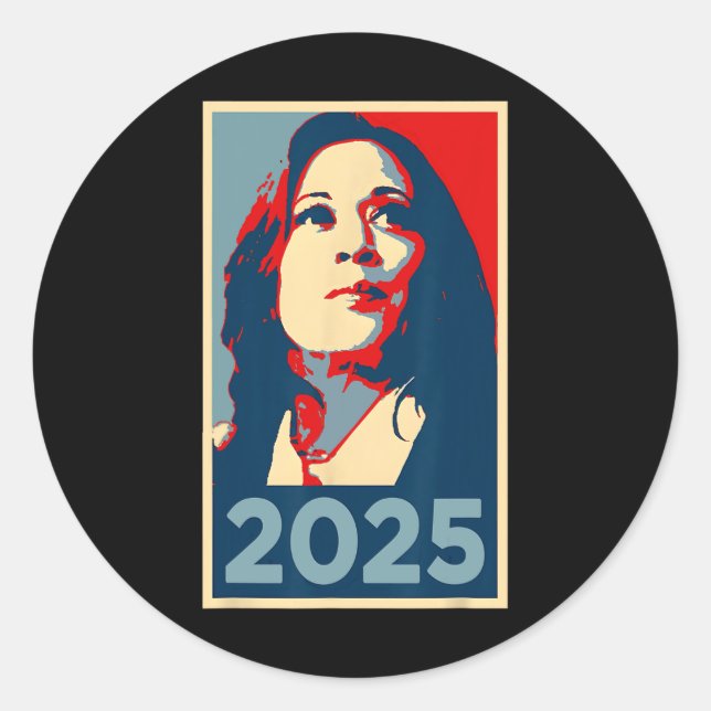 Adesivo Poster da tomada de posse de Kamala Harris Obama,  (Frente)