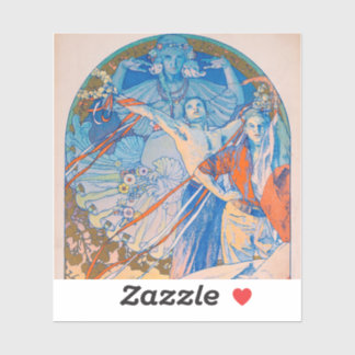 Adesivo Poster de Alphonse Mucha para o Festival de Sokol 