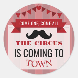 Adesivo Poster de circo clássico Festa de aniversário infa