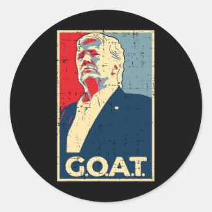 Adesivo Poster de Goat Trump 2024