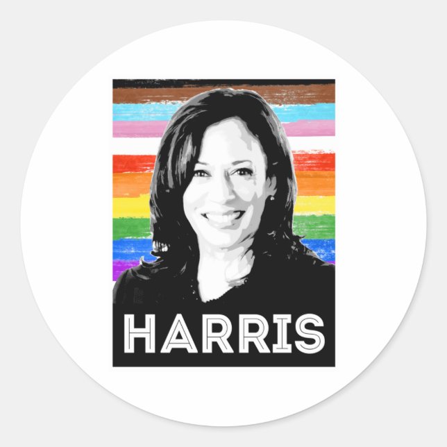 Adesivo Poster de Harris Pride Inclusivo (Frente)