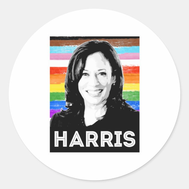 Adesivo Poster de Harris Pride Inclusivo (Frente)