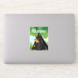 Adesivo Poster de viagens da floresta húmida de Bornéu