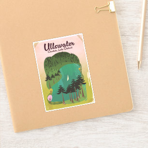 Adesivo Poster de viagens do lago de cratera do Canadá