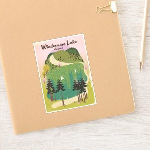 Adesivo poster de viagens do lago windermere