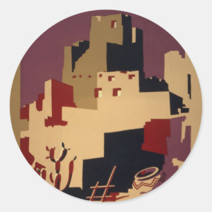 Adesivo Poster de viagens dos parques nacionais de WPA do