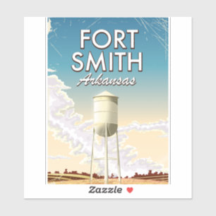 Adesivo poster de viagens Fort Smith Arkansas