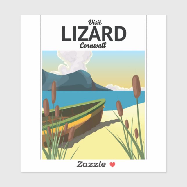 Adesivo Poster de viagens litoral (Folha)