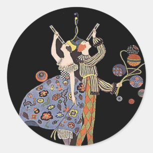 Adesivo Poster do art deco do vintage WW1