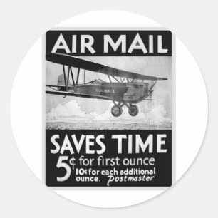 Adesivo Poster do correio aéreo