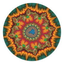 Poster Verde Mandelbrot Fractal