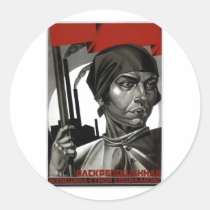 Adesivo Posters da propaganda de União Soviética da guer