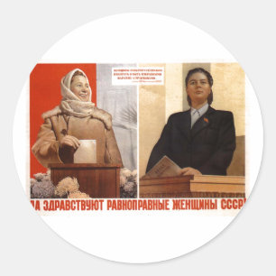 Adesivo Posters da propaganda de União Soviética da guer