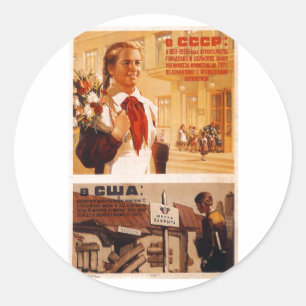 Adesivo Posters da propaganda de União Soviética da guer