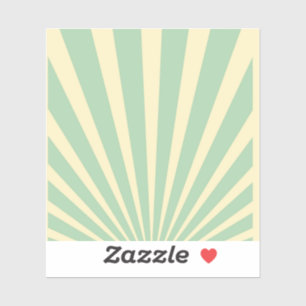 Adesivo Posters de explosão solar azul de vindima