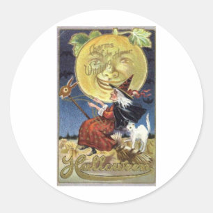 Adesivo Posters do clássico dos cartões do Dia das Bruxa