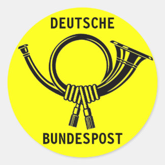 Adesivo Posthorn DEUTSCHE BUNDESPOST yellow#1