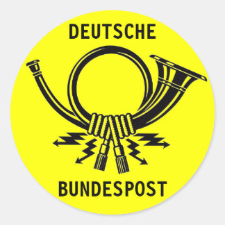 Adesivo Posthorn DEUTSCHE BUNDESPOST yellow#2