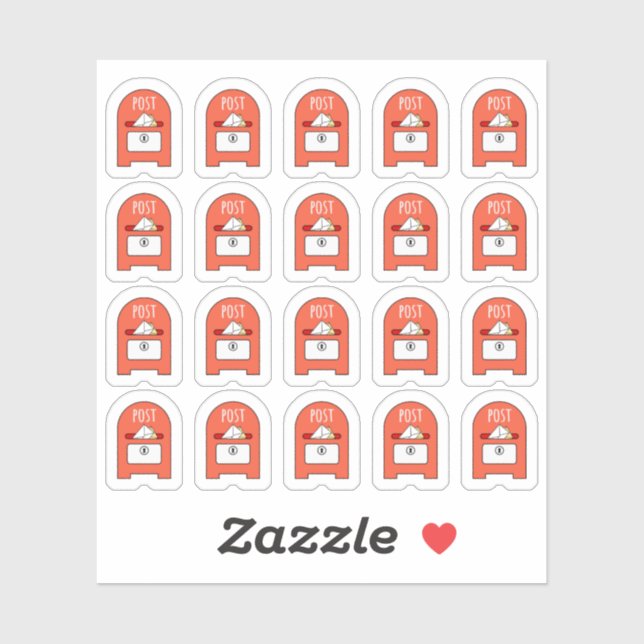 Adesivo Posto Caixa de Correio do Office Caixa de Correio  (Folha)