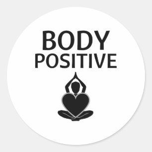 Adesivo Postura de Yoga Pacífica e Corporal Positiva Autoa