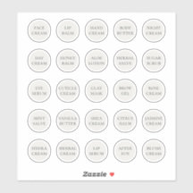 Pote cosmético personalizável branco de 1,14" para