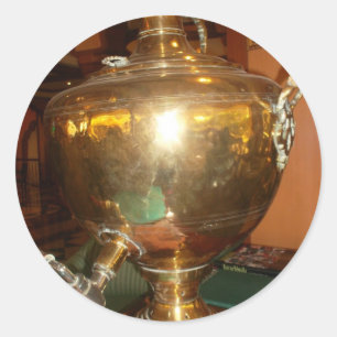 Adesivo Pote de chá ouro