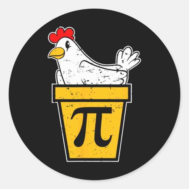 Adesivo Pote de frango - Dia Pi (Frente)